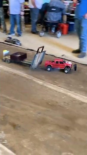 Nitro RC truck pull at King of Spring II tractor pulling competition