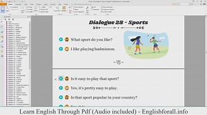 English Conversation About Sports