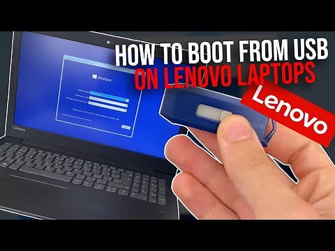 How to Boot From a USB Drive on Lenovo - Install Windows from USB - Lenovo laptop