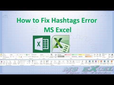 Fix Hashtags Error in MS Excel