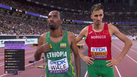 Beamish edges El Bakkali in 3000m steeplechase