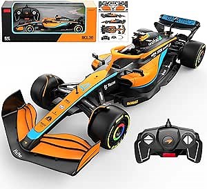 Voltz Toys Authentic Licensed 1:18 McLaren F1 MCL36 Remote Control Car - F1 Collection RC car Series for Kids and Adults - 2.4GHz RC Car for Gift (1:18 McLaren F1 MCL36)