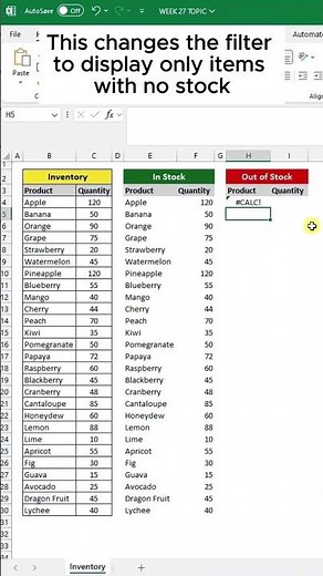 Excel Inventory Management Made Easy: Auto-Updating List Tutorial 📊✨