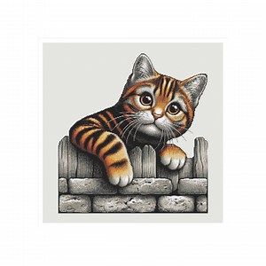 Cross Stitch Kitten, Cross Stitch Cat, Kitten Cross Stitch, PATTERN KEEPER, Cross Stitch Cat Pattern, Funny Cross Stitch, Pattern, Tabby Cat - Etsy