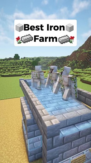 Minecraft Best iron farm #minecraft #minecraftbuilding #minecrafttutorial | Boom 100k