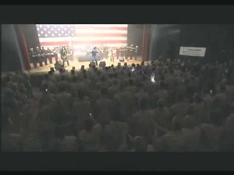 KISS military tribute all 4 branches' songs & America the Beautiful live!