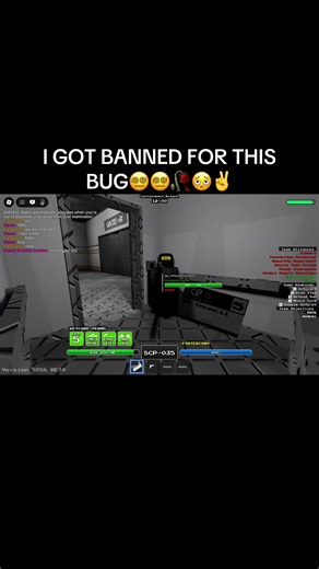 I was at the beginning of the scp173 round, but due to a mistake, I was transferred to Class D, but the speed remained the same as that of scp 173, and I was banned for this #roblox#scp#retrobreach#scpfoundation