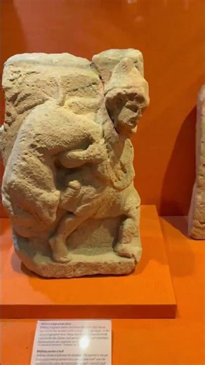 Mithra and Roman statues from Römerkastell #rome