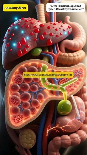 “Human Liver Anatomy & Functions in 3D” #LiverAnatomy #LiverFunction #HumanLiver #MedicalAnimation