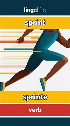 🇬🇧🇩🇰 sprint - sprinte : learn English : Lad os lære engelsk : vocabulary builder