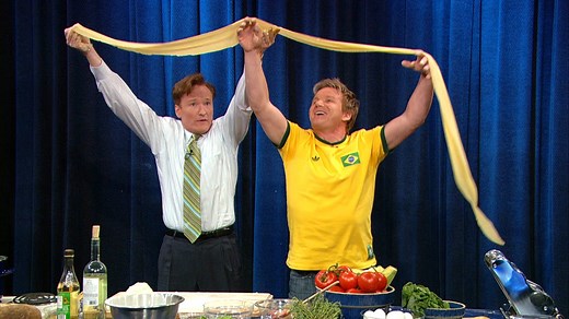 901K views · 7.9K reactions | Conan tries not to provoke or irritate Gordon Ramsay while they make fresh pasta. #NationalCookingDay #ConanClassic | Team Coco | Facebook