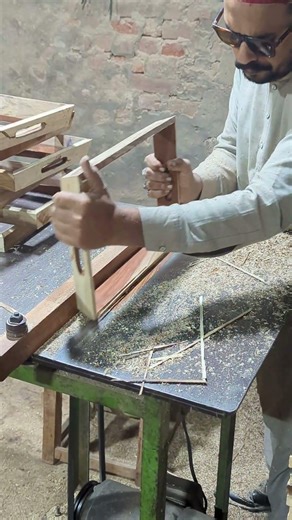 Cutting Extra Wood from Handmade Serving Tray | Manufacturing Movements #shorts