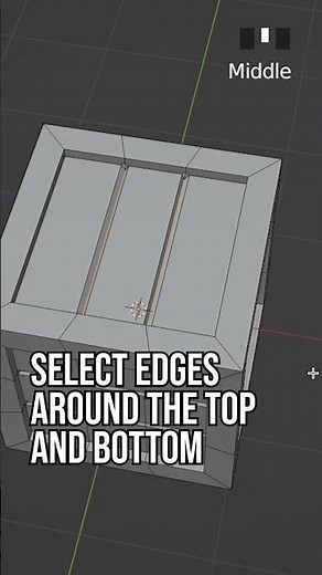 LEARN How To Model A Crate In Blender - 3D Beginner Tutorial #shorts