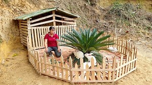 7.8K views · 290 reactions | How to dig a hole to make a rabbit cage and build a complete rabbit garden. | Kaleb Mountain life | Facebook
