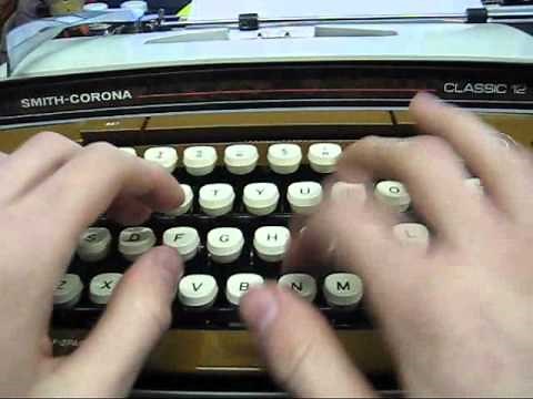 Smith-Corona Manual Typewriter Demonstration