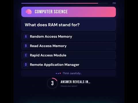 SSC ICT MCQ RAM er Full Form গুরুত্বপূর্ণ প্রশ্ন উত্তর