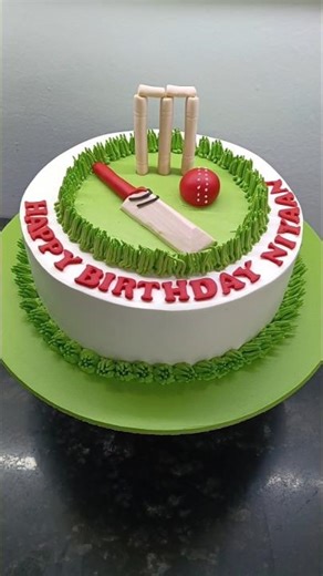 cricket cake design 🏏🏟️#shorts #trendingshorts #vairalshort #cakedecorating #cakedesign #cricket