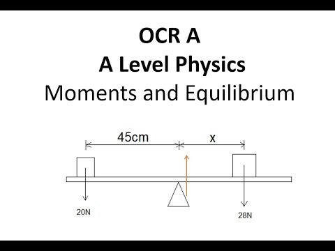 OCR A: A Level Physics: Moments and Equilibrium