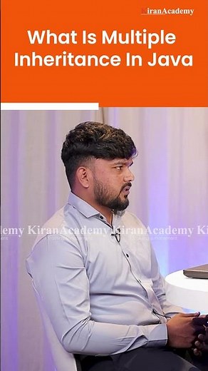 What Is Multiple Inheritance In Java | Multiple Inheritance in Java | #thekiranacademy #shorts