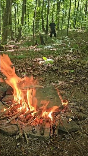 What happens when you use creek rocks on a fire