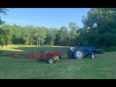 First time Cutting and Bailing Hay. Our haying experience start to finish
