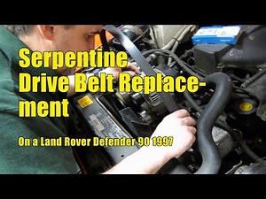 How to Replace Serpentine Belt on a 1997 Defender 90 or Discovery I 4.0L | Atlantic British Presents