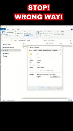 STOP Hiding Files Wrong! #windowstips