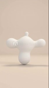 Abstract Liquid Spheres Floating 3D loop animation