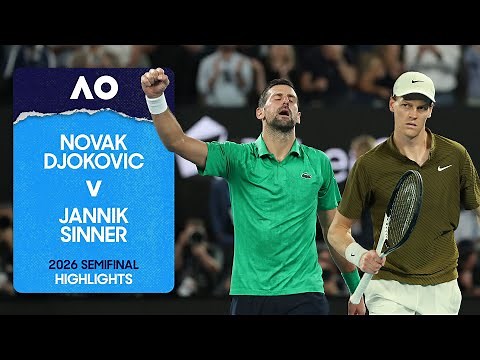 Novak Djokovic v Jannik Sinner Highlights | Australian Open 2026 Semifinal