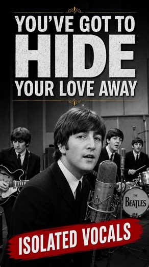 The Beatles you've got to hide your love away isolated vocals