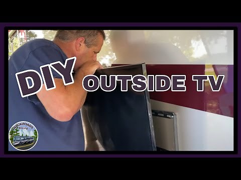 DIY Easy Outside TV Install on a Class A Motorhome