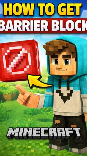 how to get barrier block in Minecraft pe #minecraft #minecraftgameplay #shorts #minecraftgaming