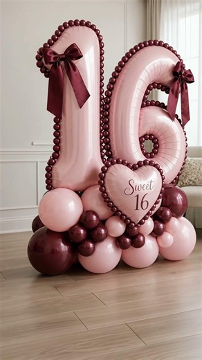 💖 Elegant Sweet 16 Balloon Setup Ideas