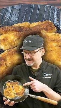 Knusprige Blumenkohlschnitzel in der Elita Eisenpfanne