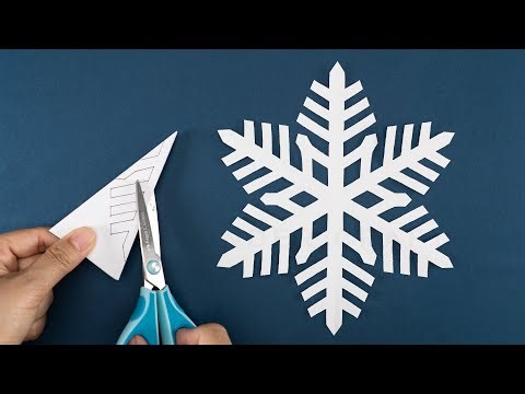 MUST TRY THIS SNOWFLAKE PATTERN - Christmas Decorations - How to make Snowflakes out of paper