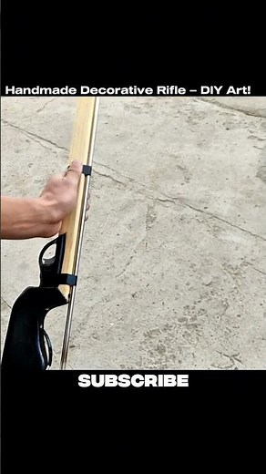 🔹 Homemade Wooden Rifle – DIY Project!
