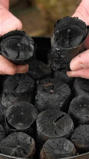 🔥 Make Charcoal & Fire Starters at the Same Time! Genius Survival Hack #survival #camping #outdoors