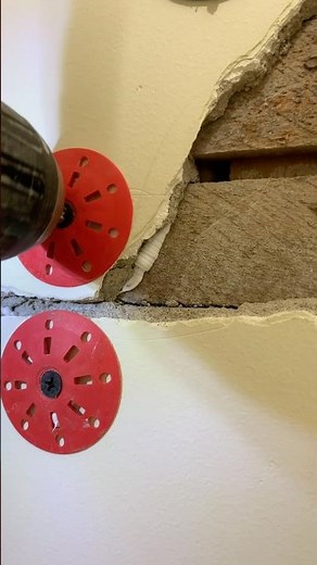Here’s how we fix plaster cracks. Outstanding or Overkill? #renovation #drywall