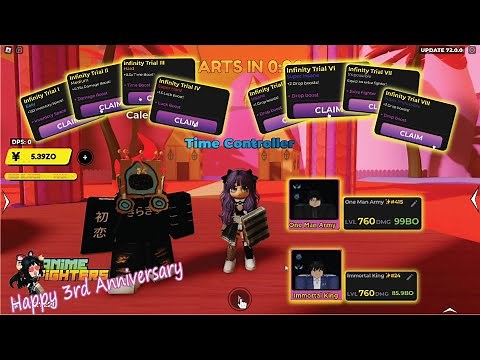 Anniversary Update!! New [ The Boss ] Challenger Unit!! Demonic [ Caleb ]!! Infinity Time Trial! AFS