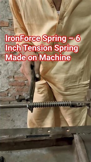 6 Inch Tension Spring Making on Machine | Heavy Duty Spring for Agricultural Use | Iron Craft Eng