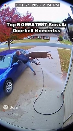 Top 5 Funniest SORA AI doorbell moments 🤣 #viral #funny #top5 #dontlaught #soraai #ai #memes