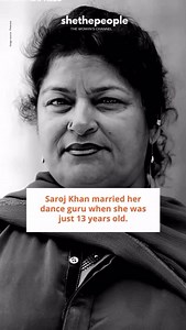 1.7M views · 8.7K reactions | Saroj Khan, born Nirmala, started her...