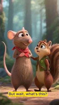 🐿️ Nina’s Smart Plan | Short Moral Story for Kids | AI Kids Story #shortsviral