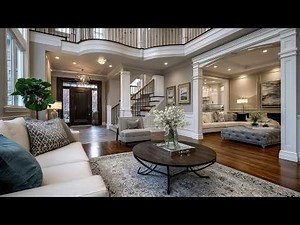 How to Design a Quiet Luxury Foyer to Living Room Transition
