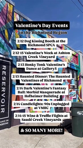 Love is in the air in the Richmond Region 💕💘 Whether you’re planning a romantic night out, a fun Galentine’s hang, or a low-key date with your favorite person, RVA has you covered this Valentine’s season. Check out this quick roundup, then explore even more date-night and after-dark ideas at VisitRichmondVA.com (link in bio) and on our regional events calendar! More Valentine’s inspo on the RVA Blog ⬇️ ▪️ RVA Is for Lovers: 8 Romantic Spots to Visit in the Richmond Region ▪️ Nightlife Beyond t