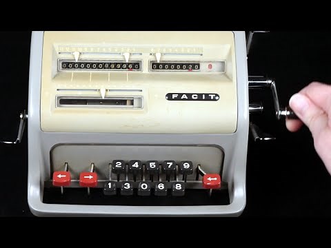 Facit C1-13 Mechanical Calculator | How to Use