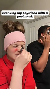 He’s so scared he’s going to cry😂😂😂#prank #viral #funnyreaction #facemask #funny #couplecomedy #fypシ #couplehumor #love #haha | Funmedia