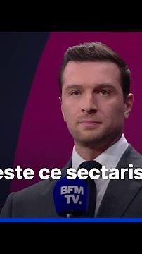 LE FORUM BFM - Jordan Bardella "refuse le sectarisme" de la gauche