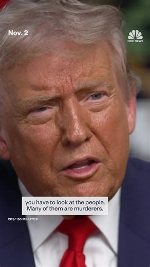 During an interview on CBS' "60 Minutes," President Trump says he believes ICE raids "haven't gone far enough." | NBC News