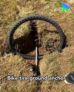 1.4M views · 2.2K reactions | Bike tire ground anchor | Pixel Pop | Facebook